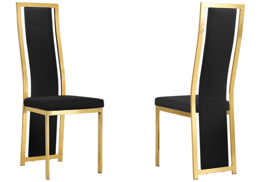 Lot de 6 chaises de salle à manger simili | Kora