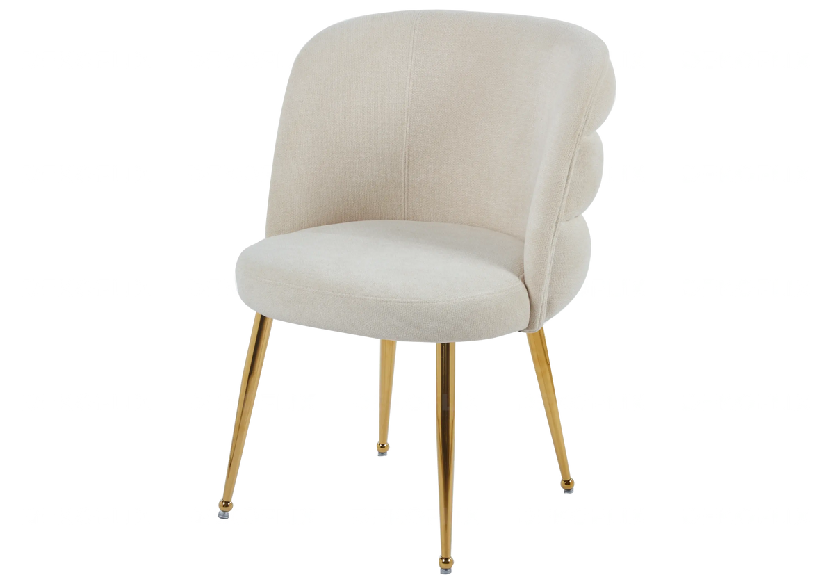 Lot de 2 fauteuils de table tissu effet lin écru | Kaelo