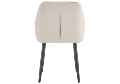 Lot de 2 fauteuils capitonnés en beige | Vexa