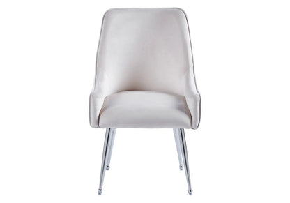 Lot de 2 fauteuils de table en beige | Kaelo