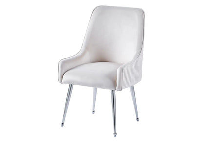 Lot de 2 fauteuils de table en beige | Kaelo