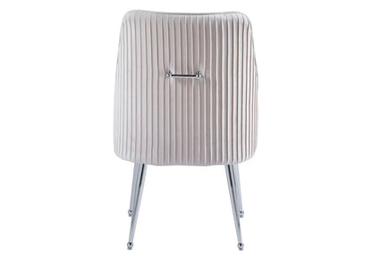 Lot de 2 fauteuils de table en beige | Kaelo