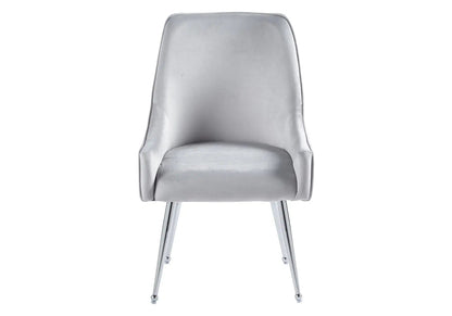 Lot de 2 fauteuils de table en gris | Kaelo