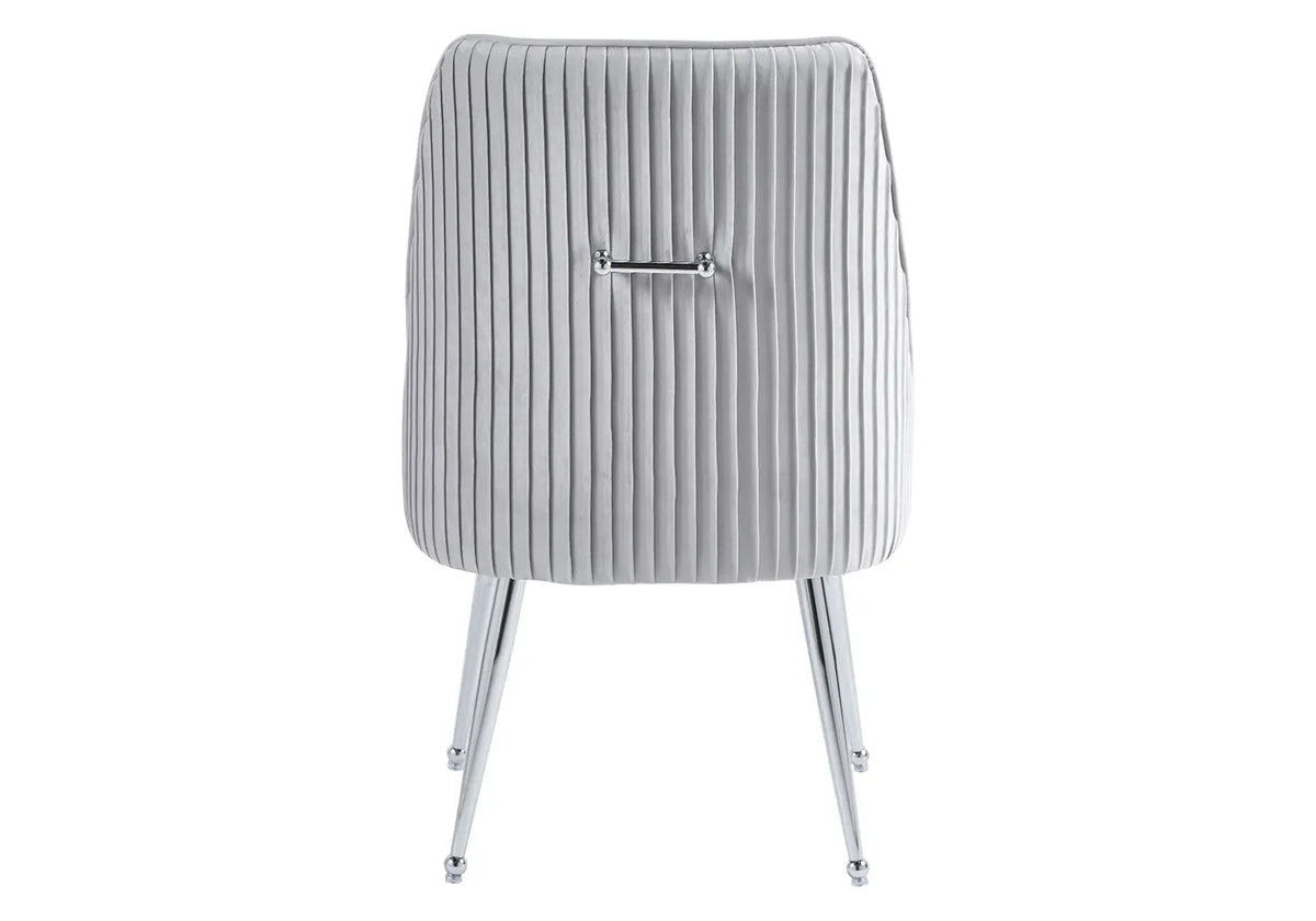 Lot de 2 fauteuils de table en gris | Kaelo