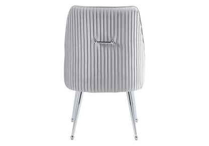 Lot de 2 fauteuils de table en gris | Kaelo