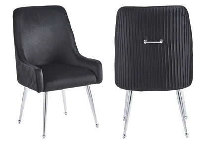 Lot de 2 fauteuils de table en noir | Kaelo