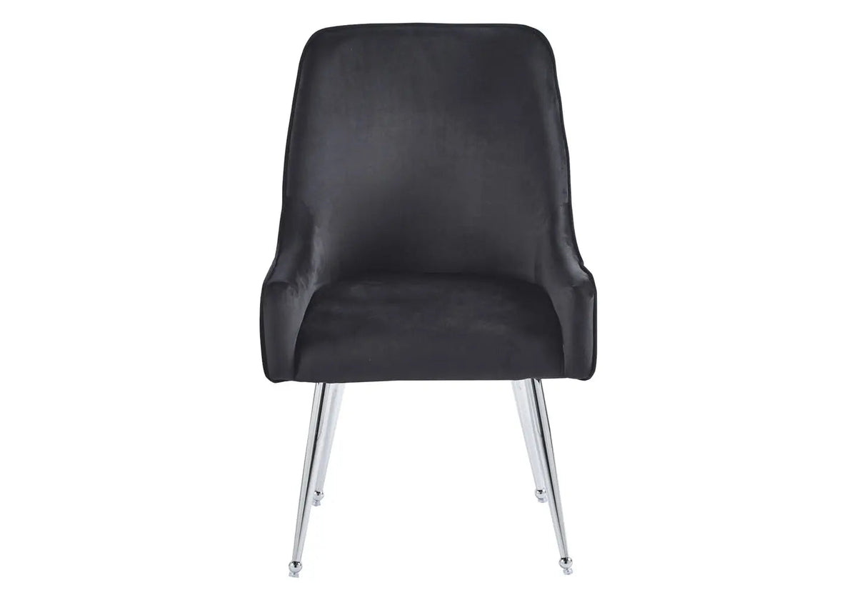 Lot de 2 fauteuils de table en noir | Kaelo