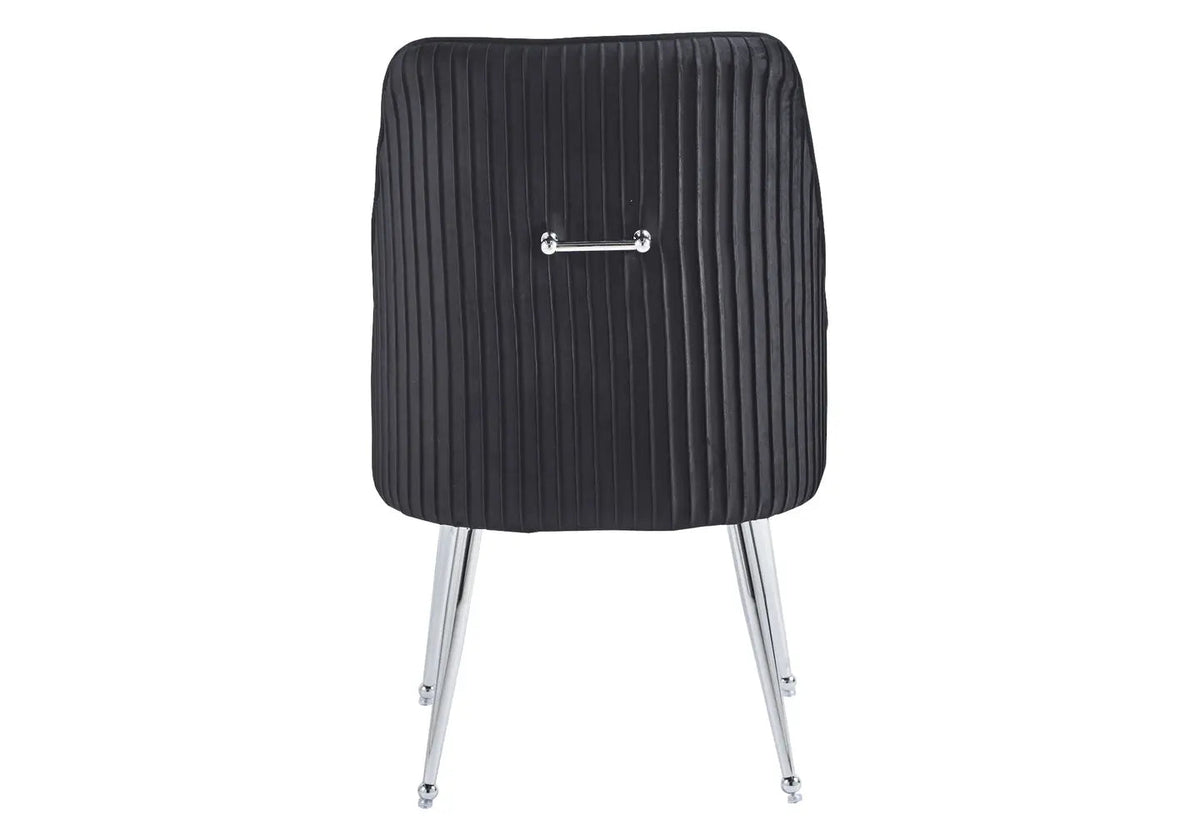 Lot de 2 fauteuils de table en noir | Kaelo