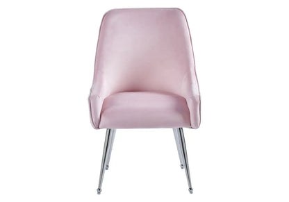 Lot de 2 fauteuils de table en rose | Kaelo