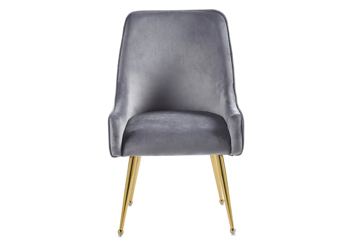 Lot de 2 fauteuils de table en anthracite | Kaelo