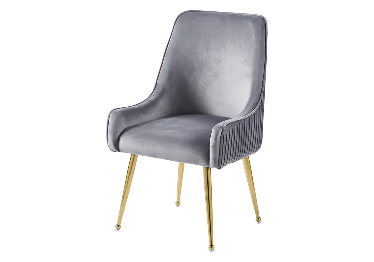 Lot de 2 fauteuils de table en anthracite | Kaelo