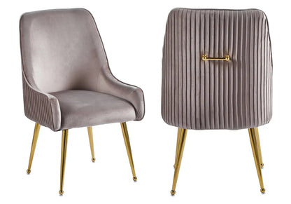 Lot de 2 fauteuils de table en moka | Kaelo