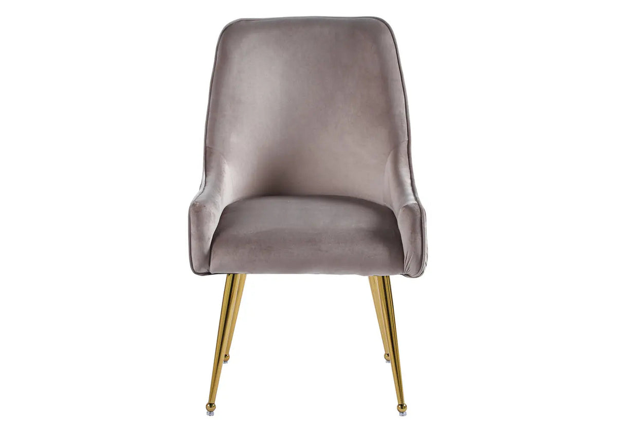 Lot de 2 fauteuils de table en moka | Kaelo