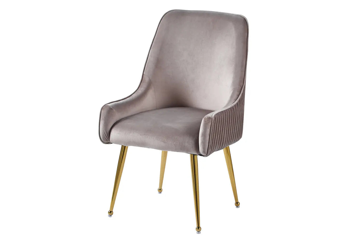 Lot de 2 fauteuils de table en moka | Kaelo