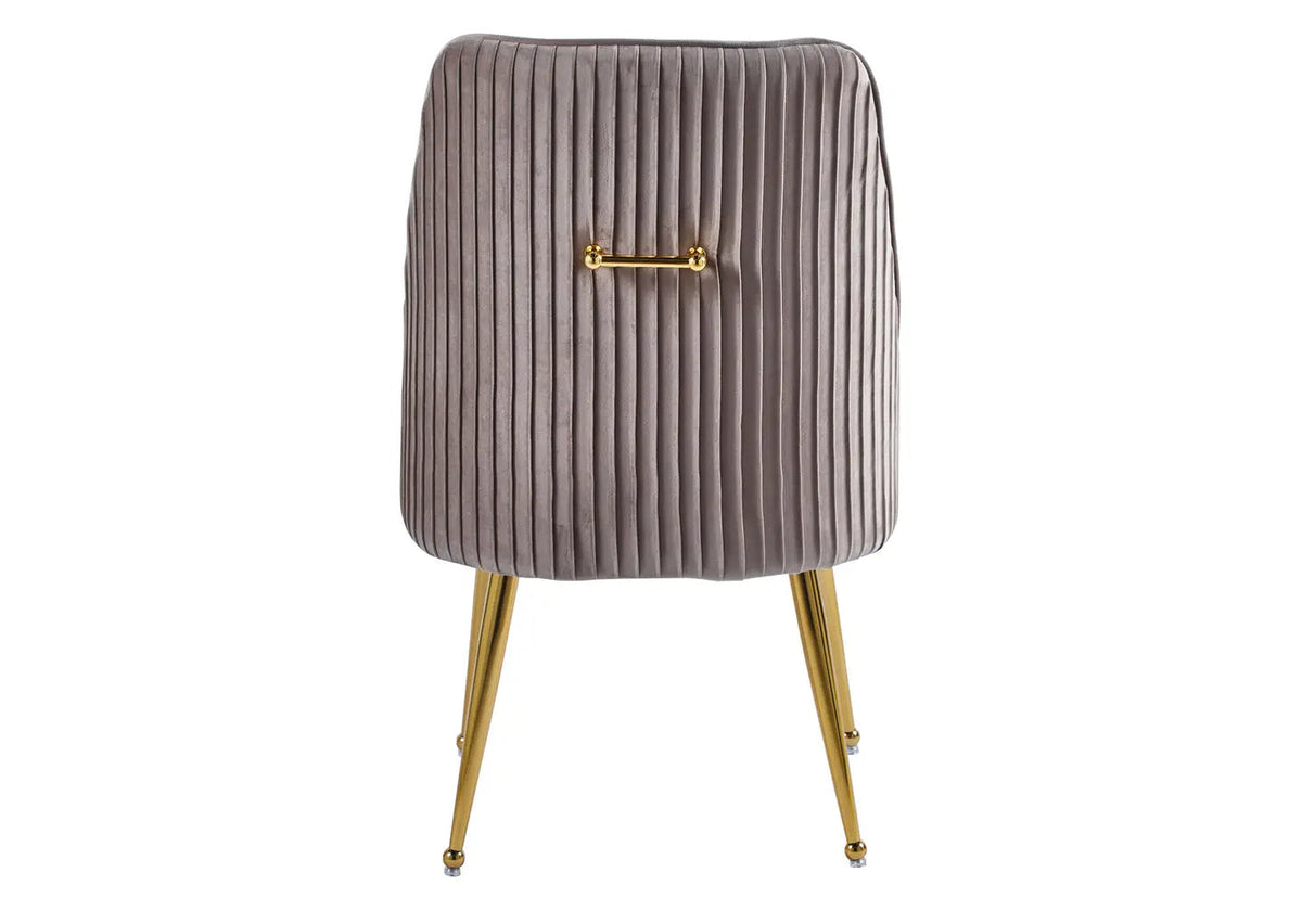 Lot de 2 fauteuils de table en moka | Kaelo
