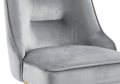 Lot de 2 chaises en gris anthracite | Veltis