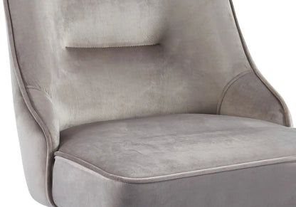 Lot de 2 chaises capitonnées en moka | Veltis