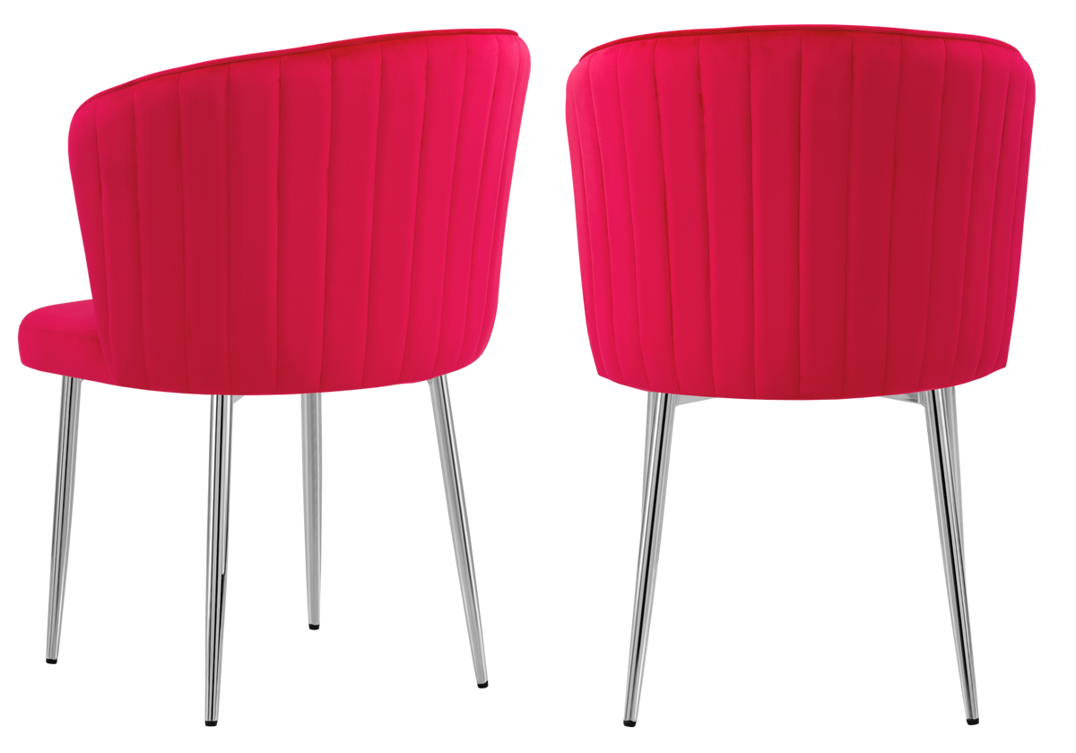Lot de 4 chaises de salle à manger fuchsia | Vexis