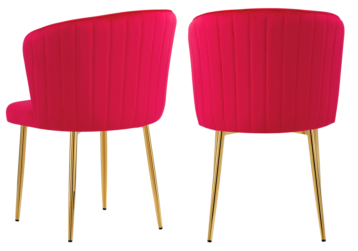 Lot de 4 chaises de salle à manger fuchsia | Vexis
