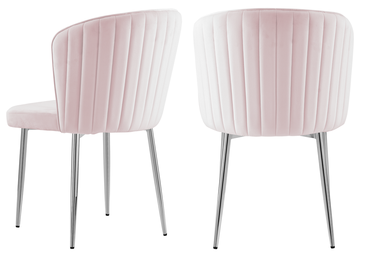 Chaise de salle à manger design en rose | Vexis