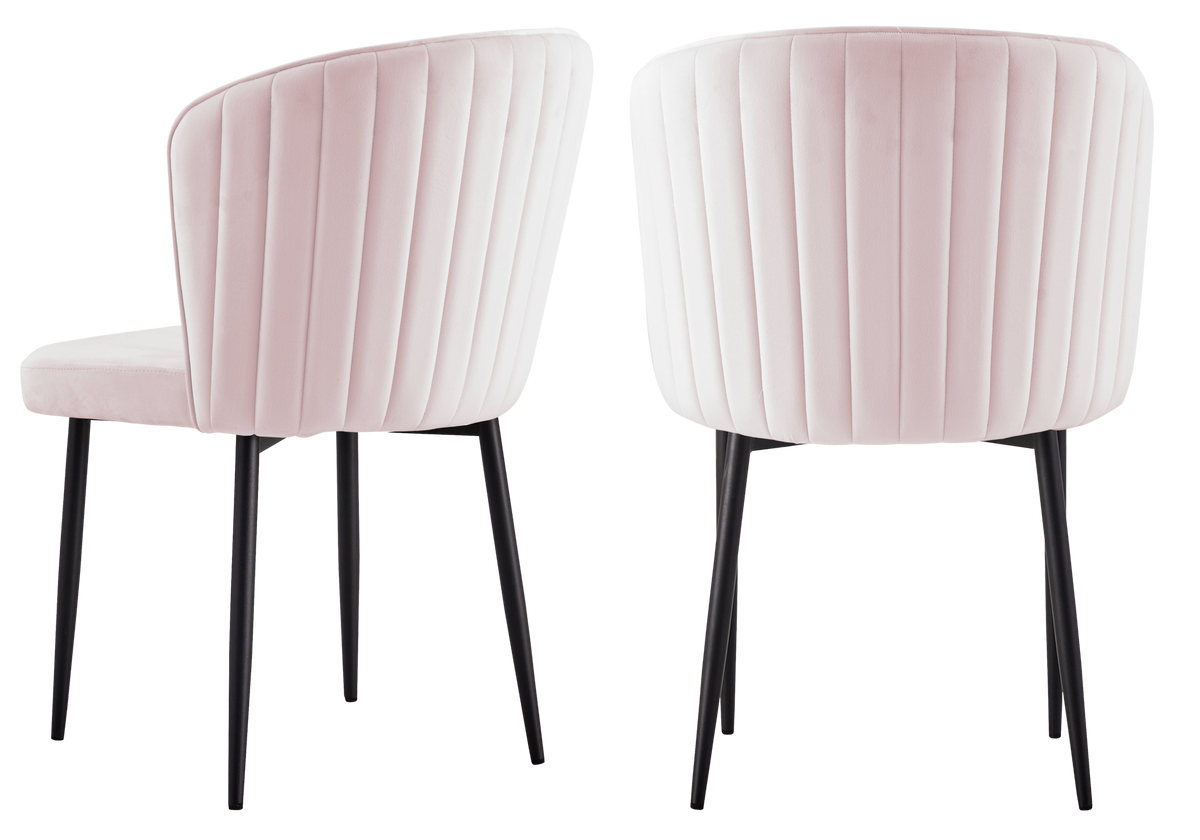 Chaise de salle à manger design en rose | Vexis