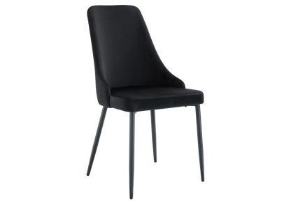 Lot de 4 chaises de salle à manger en noir | Kynox