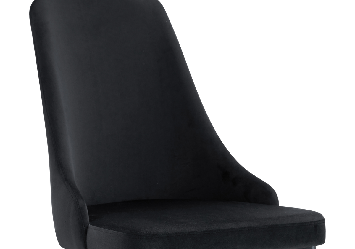 Lot de 4 chaises de salle à manger en noir | Kynox