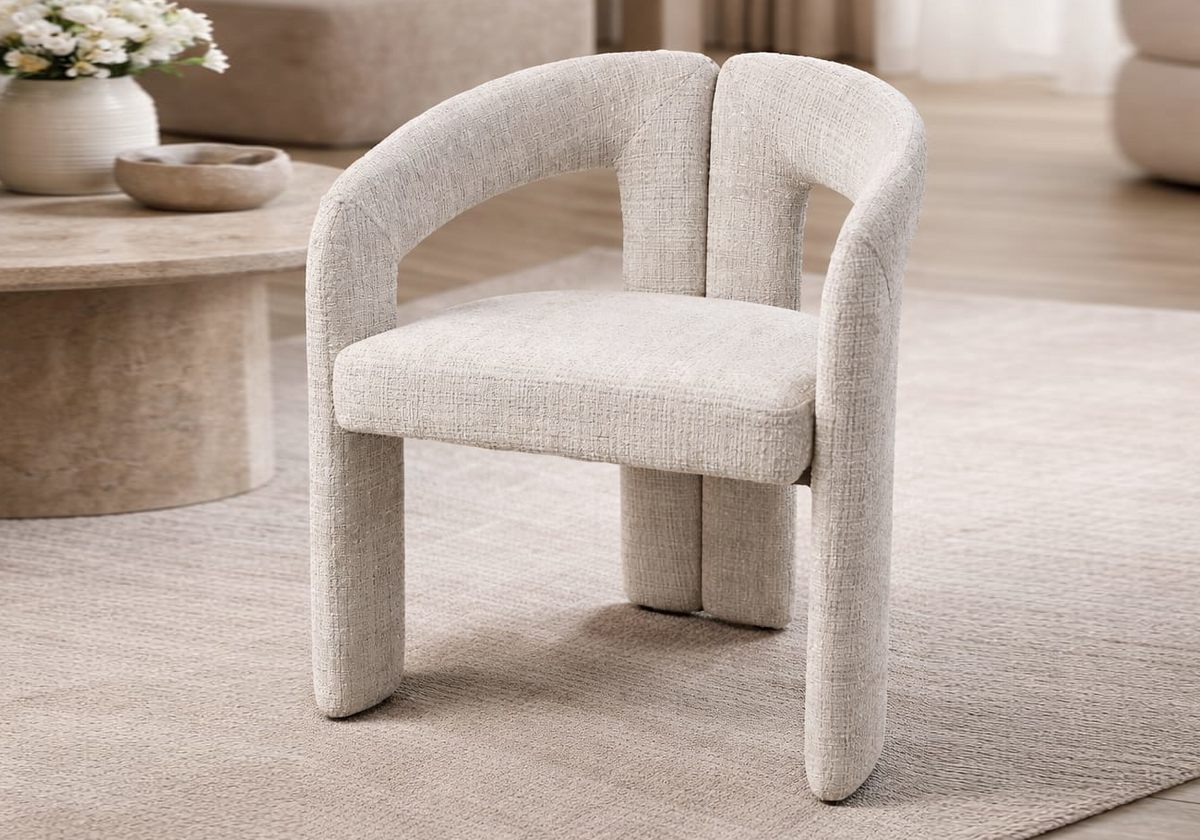 Lot de 2 chaises organiques en beige | Vexta