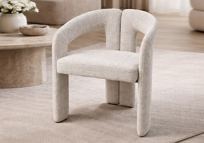 Lot de 2 chaises organiques en beige | Vexta