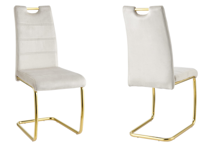 Lot de 6 chaises luge en taupe dossier haut | Vexis