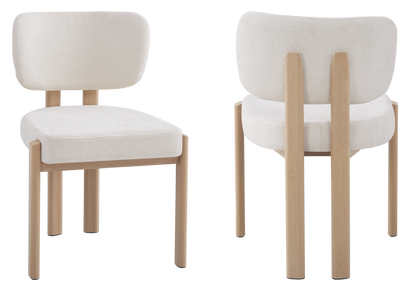 Chaises de salle à manger en beige x4 | Zorix