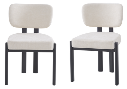 Lot de 4 chaises de salle à manger beige | Zorix