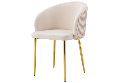 Lot de 2 chaises de salle à manger beige | Novix