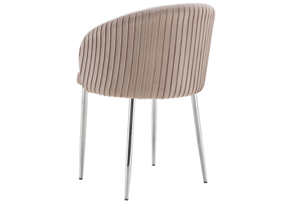 Lot de 2 chaises de salle à manger taupe | Novix