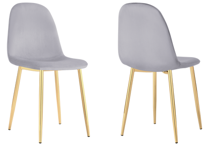 Lot de 6 chaises scandinaves en gris perle | Vexta