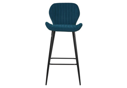 Lot de 4 chaises de bar en bleu canard | Nexa