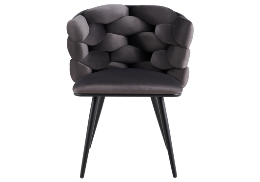 Lot de 2 chaises de table en anthracite | Stratos