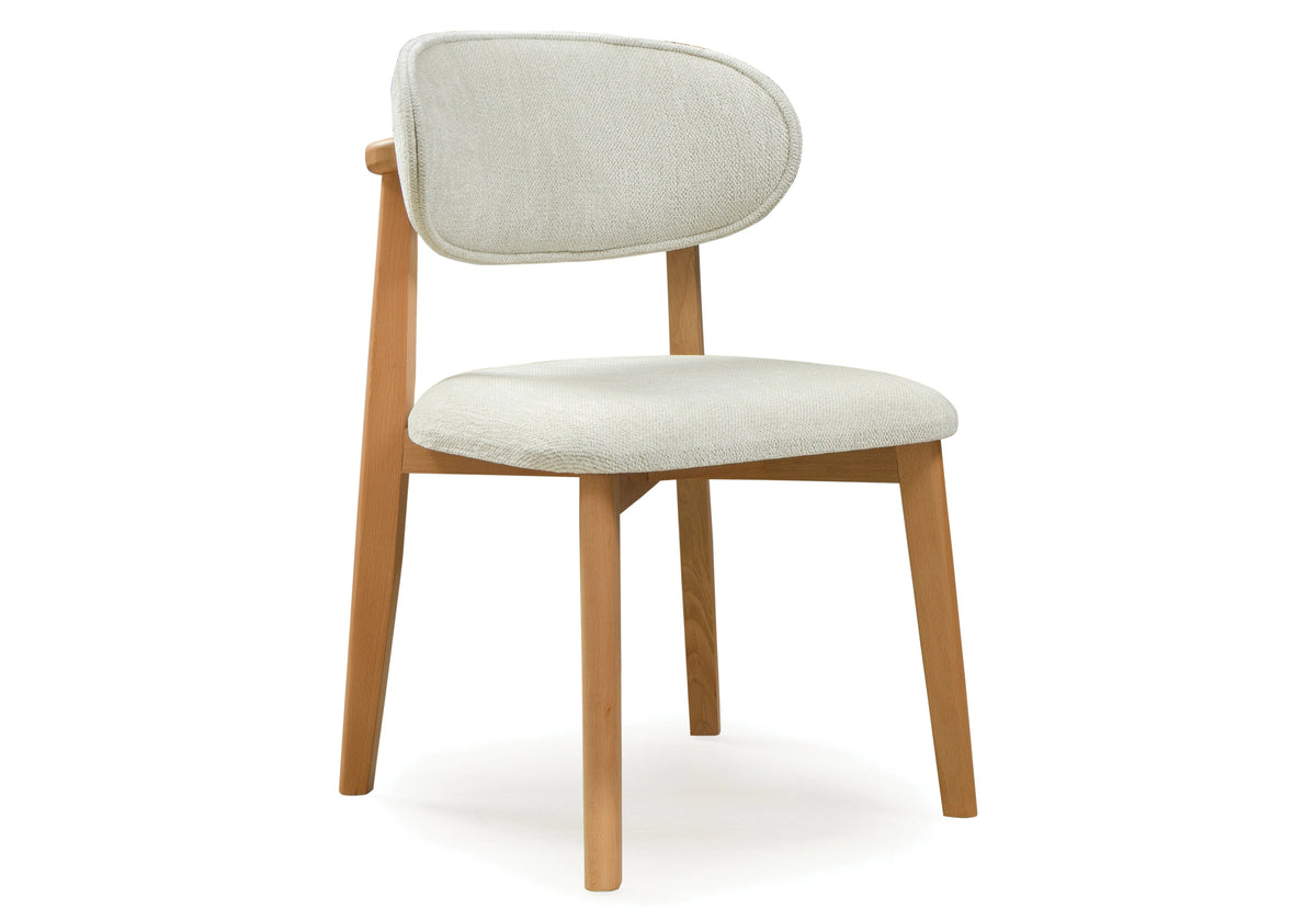 chaise bois scandinave inci lot 2 - Vue 3 - KOORIS
