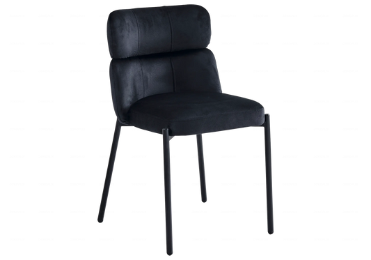 Lot de 4 chaises en noir pieds noirs | Vexta