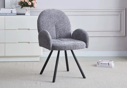 Lot de 2 fauteuils de table en anthracite | Zylo