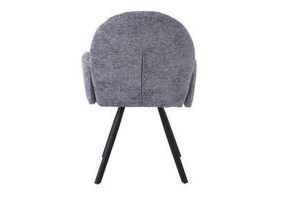 Lot de 2 fauteuils de table en anthracite | Zylo