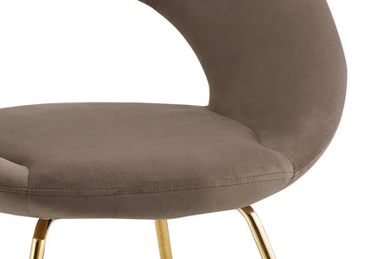 Lot de 4 chaises en moka à dossier ouvert | Dialex