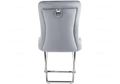 Chaises en gris argenté avec anneau | Zenix