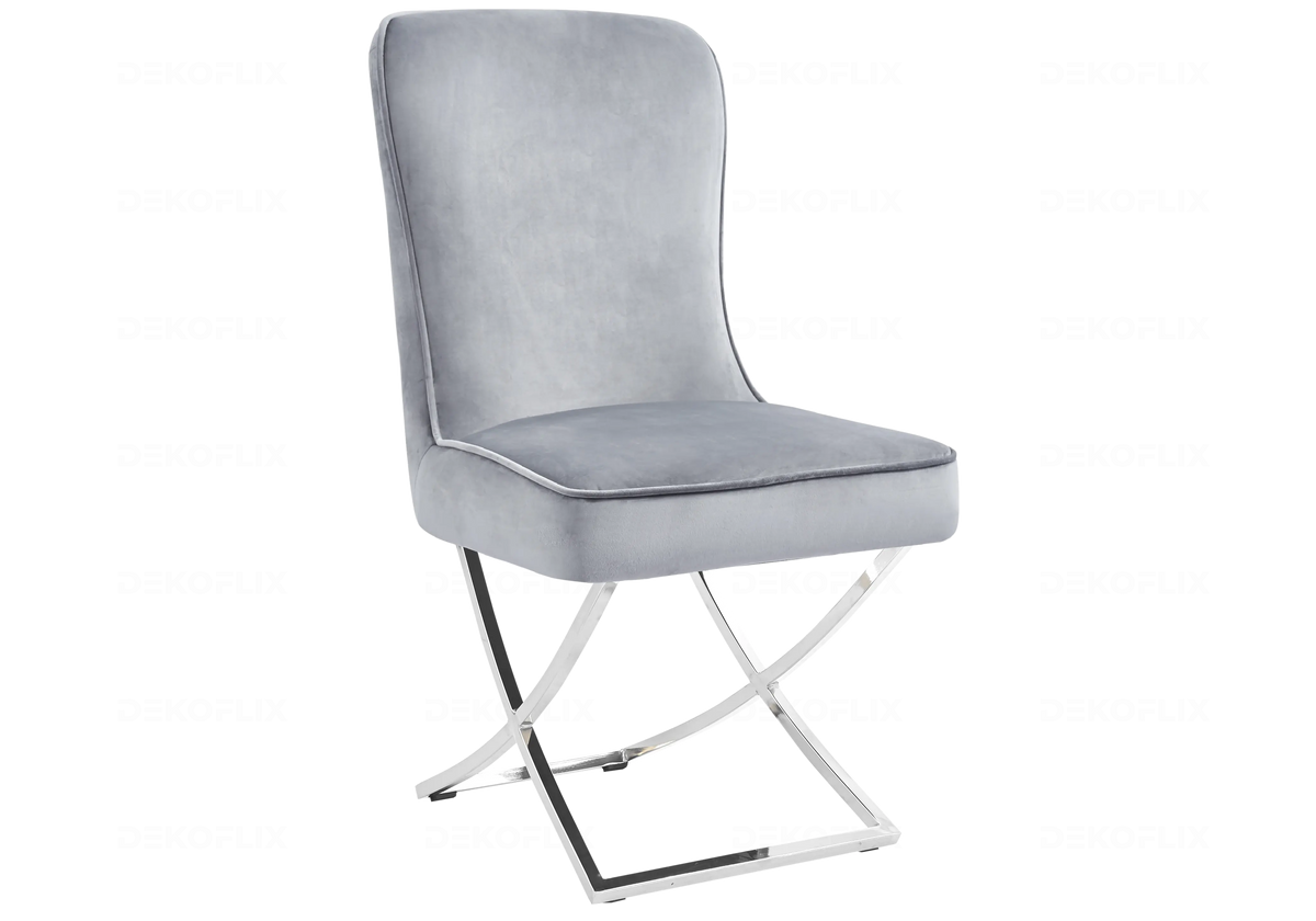Chaises en gris argenté avec anneau | Zenix