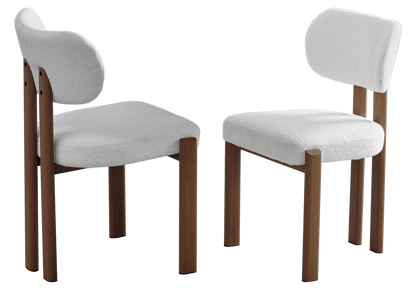 Ensemble table travertin noyer et 4 chaises | Zalor