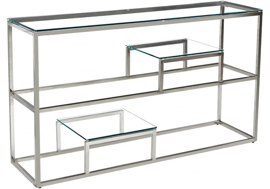 Console design verre trempé pour le salon | Kineo