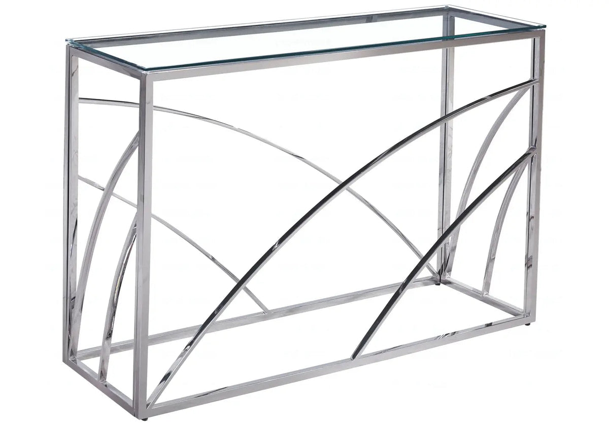 Console design verre trempé salon et entrée | Kibo
