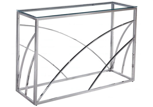 Console design verre trempé salon et entrée | Kibo