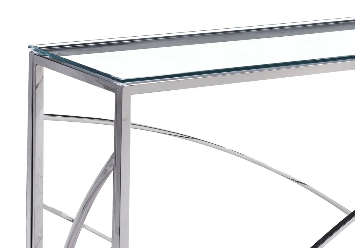 Console design verre trempé salon et entrée | Kibo