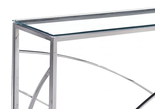 Console design verre trempé salon et entrée | Kibo